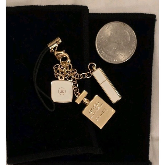 RARE AUTH CHANEL Coco  Mademoiselle strap Charm Key Chains, Rings Novelty GIFT - Picture 1 of 3